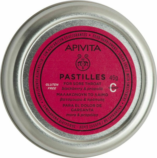 Apivita Pastile Afine & Propolis 45gr