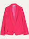 Cuca Damen Krepp Mittellang Blazer Fuchsia