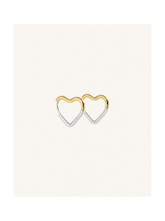 StanStefan Earrings Hoops made of Steel Gold Plated