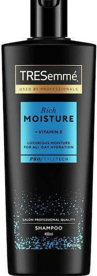 TRESemme Rich Moisture & Vitamin E Σαμπουάν Ενυδάτωσης για Ξηρά Μαλλιά Μαλλιά 400ml