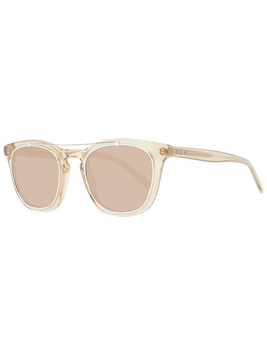 Ted Baker Women's Sunglasses with Beige Plastic Frame and Brown Lens TB1694 128