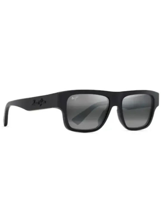 Maui Jim Sonnenbrillen mit Schwarz Rahmen und Schwarz Polarisiert Spiegel Linse 638-02