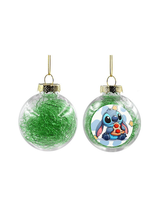 Stitch Pizza Ornament suspendat Glob Plastic Tr...