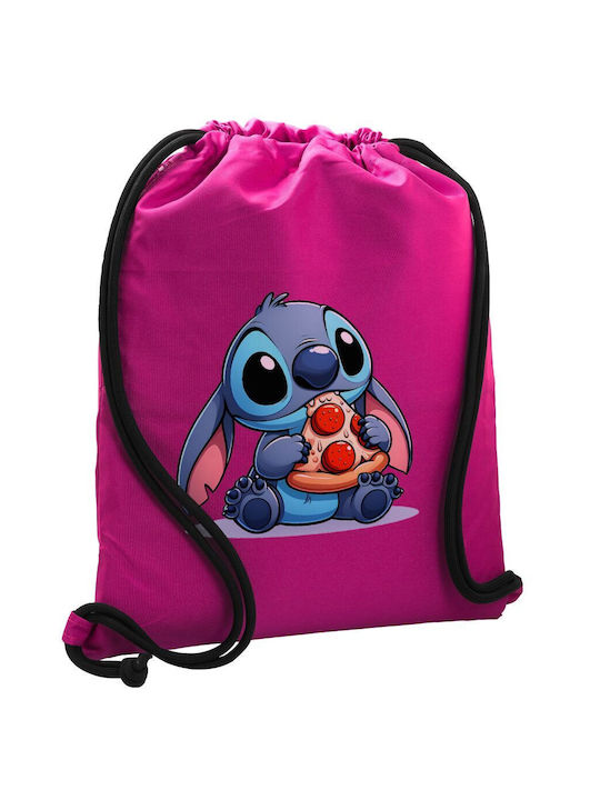 Koupakoupa Stitch Pizza Gym Backpack Purple