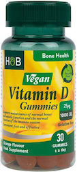 Holland & Barrett Vegan Vitamin D Gummies Vitamină 1000iu Portocaliu 30 bomboane de jeleu