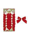 XMASfest Christmas Figure Bow Red Height 6cm 12pcs