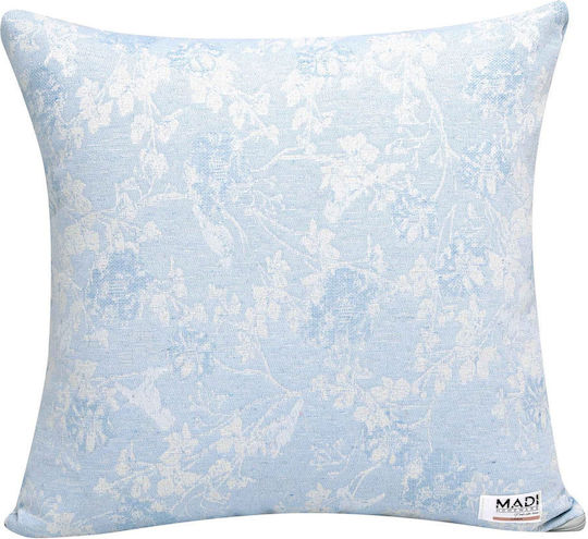 Madi Fern Cyan Decorative Pillow Case 45x45cm