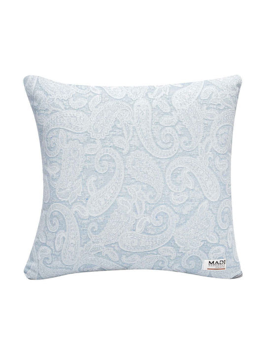 Madi Μαξιλάρι Καναπέ Rococo Cyan 45x45εκ.