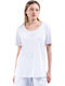 Damen Sportlich T-Shirt Weiß