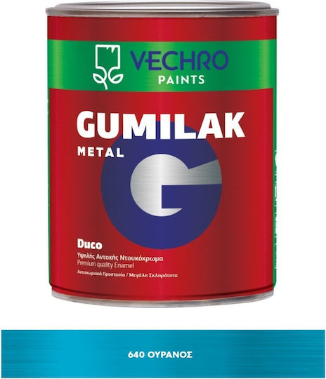 Vechro Culoarea lacului Inhibitor de coroziune Soluție solventă Gumilak Metal Duco 0.2lt Ocean Satin