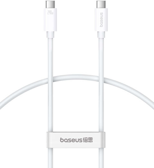 Baseus Superior 2 USB 2.0 Cable USB-C male - USB-C 100W Λευκό 1m (BG-40419)