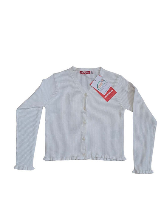 Energiers Kids Cardigan Knitted Ecru