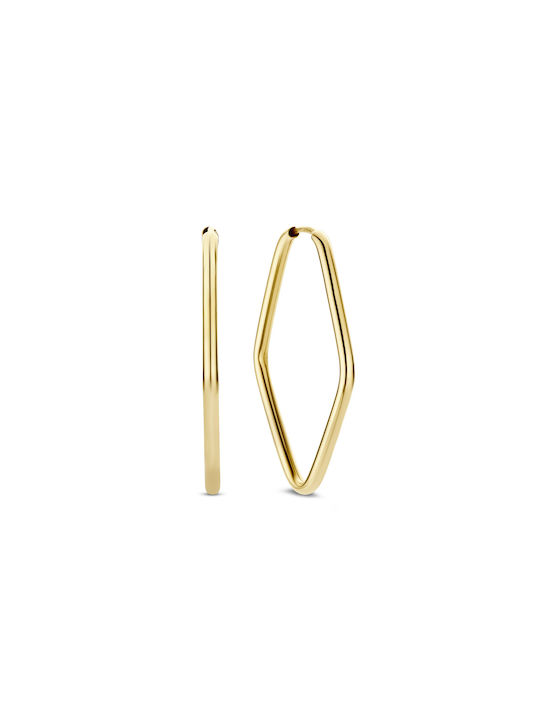 Beloro Earrings Hoops Gold Plated