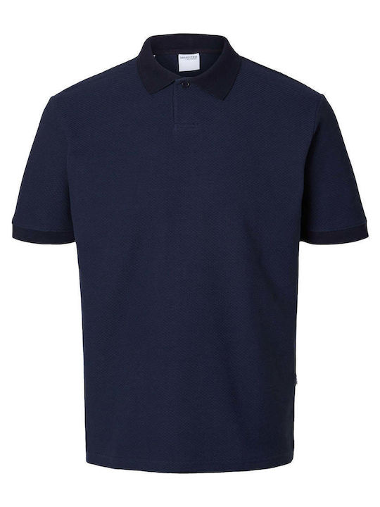 Selected Herren Shirt Polo BLUE
