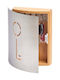 Zeller Wall Key Holder Metallic 21.5x5.5x24.5cm