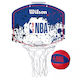 Wilson Indoor & Outdoor Over Door Basketball Hoop with Ball Nba Team Mini Hoop