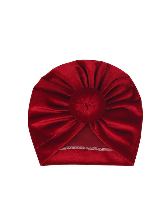 Baby Samt-Turban Bordeaux - Mz079