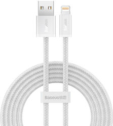 Baseus Dynamic Geflochten USB-A zu Lightning Kabel Weiß 1m