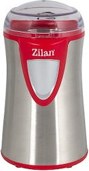 Zilan Electric Coffee Grinder 150W for 50gr Beans Silver Zilan Electric Coffee Grinder 150W for 50gr Beans Silver