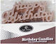 Next Happy Birthday Κεράκι Γενεθλίων Happy Birthday σε Ροζ Χρυσό Χρώμα 33119-12---2