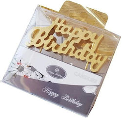Next Κεράκι Γενεθλίων Happy Birthday σε Χρυσό Χρώμα 33119-18---2