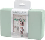 Amila Yoga Block Grün 7.6x15x23cm 1Stück