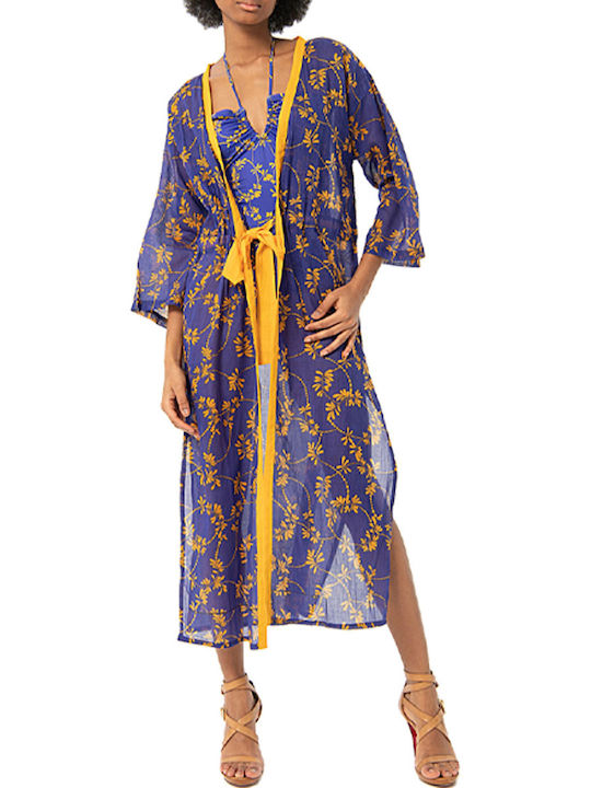 Surkana Women's Kimono Blue