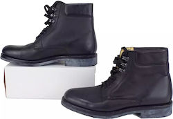 Militärische Stiefeletten Schwarz