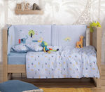 Cot Panda Funtastic Blue Nef Nef Blue 60+67+60x40