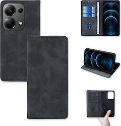 Sonique Wallet Synthetic Black (Redmi Note 13 Pro 4G / Poco M6 Pro 4G)
