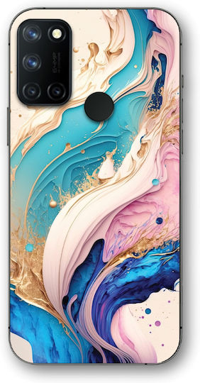 Phoneclub Bunte Umschlag Rückseite Mehrfarbig (Realme 7i)