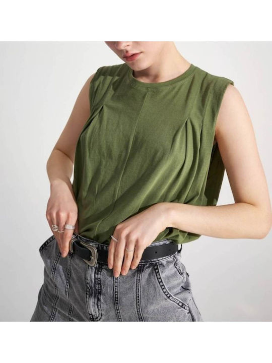 Ale - The Non Usual Casual pentru Femei Bluză Fără mâneci Verde