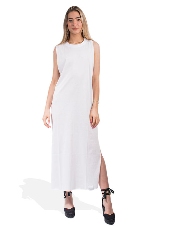 4tailors Dress with Slit White