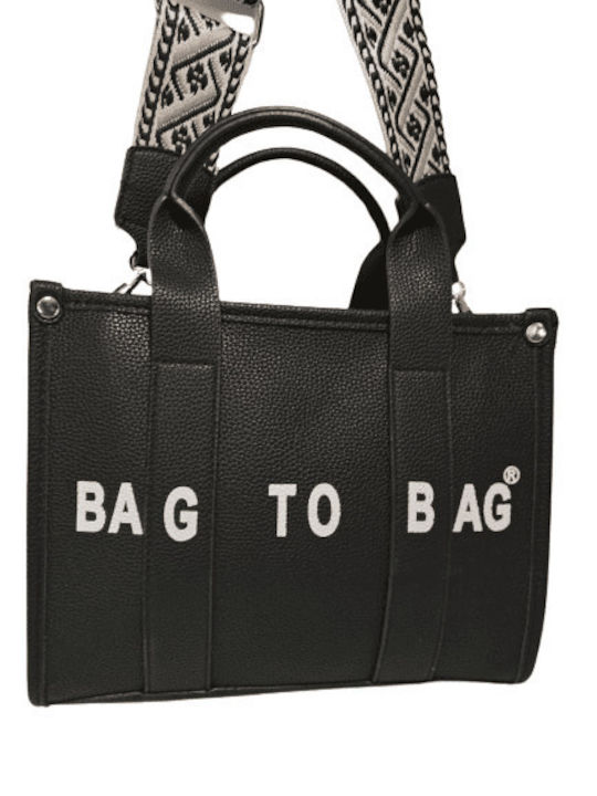 Bag to Bag Γυναικεία Τσάντα Tote Χειρός Μαύρη
