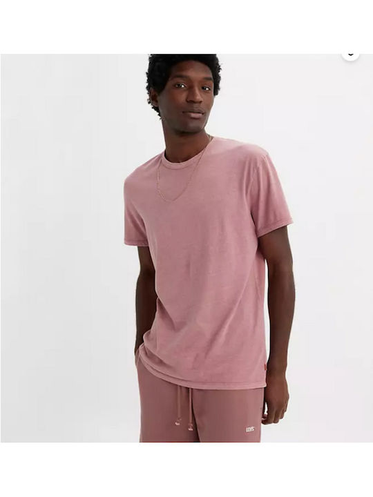 Levi's Ανδρικό Αθλητικό T-shirt Κοντομάνικο Ροζ