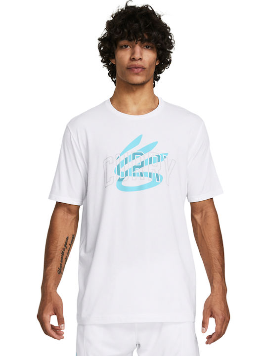 Ua M Curry Champ Athletic T-Shirt White