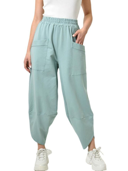 Potre Damen Baumwolle Palazzo-Hose Physical