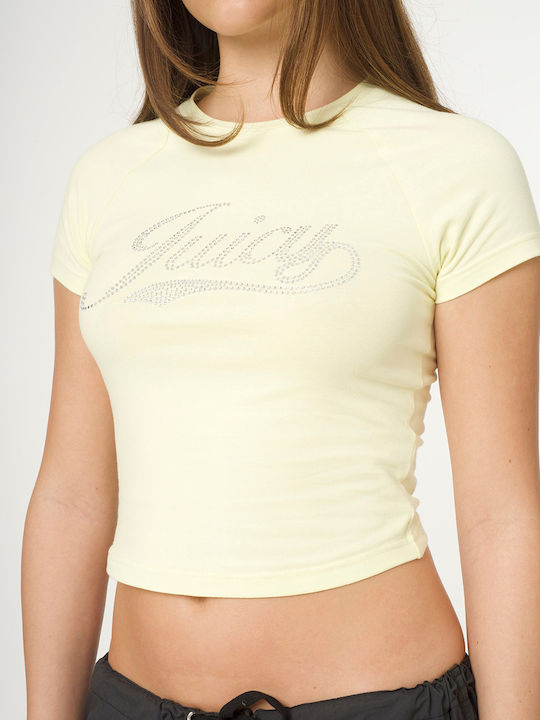 Juicy Couture Women's Crop T-shirt Lightyellow