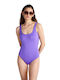 Blu4u One-Piece Swimsuit with Padding purple