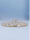 Bridal hair tiara Strass 924 Gold color