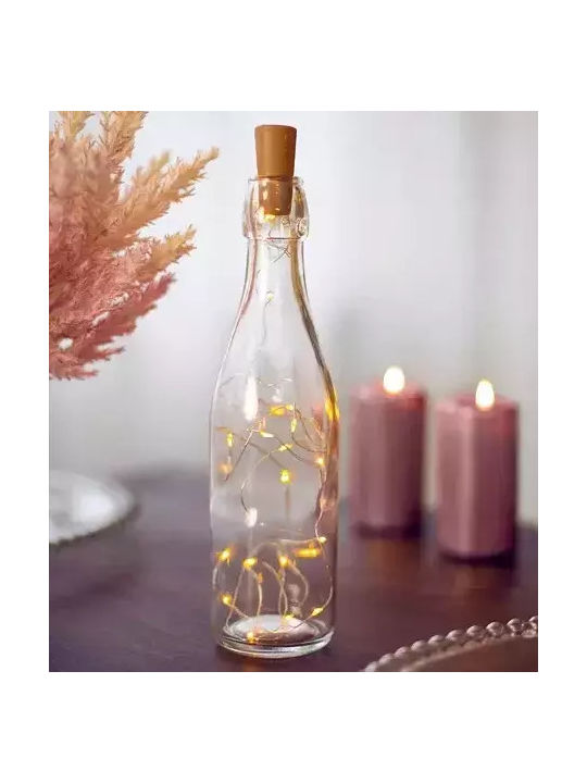 PartyDeco Dekorative Lampe Flasche Kupfer