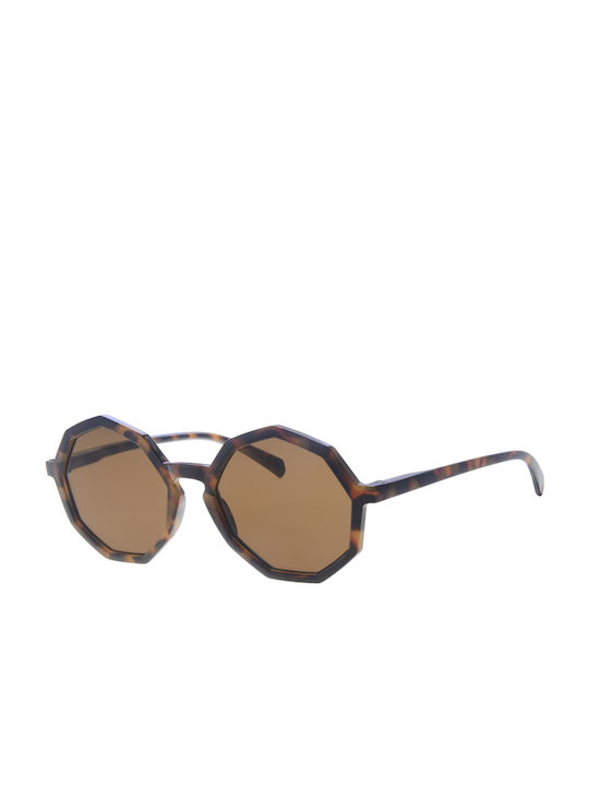 Euro Optics Sonnenbrillen mit Braun Schildkröte Rahmen und Braun Linse L6298-1