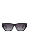 Quay Australia Unisex Sonnenbrille mit Schwarz Kunststoff Gestell und Schwarz Verlaufsfarbe Linse NOAPOLOGIES-BLK/SMK