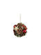 Ornament Poppies Red Balls H12 D12cm