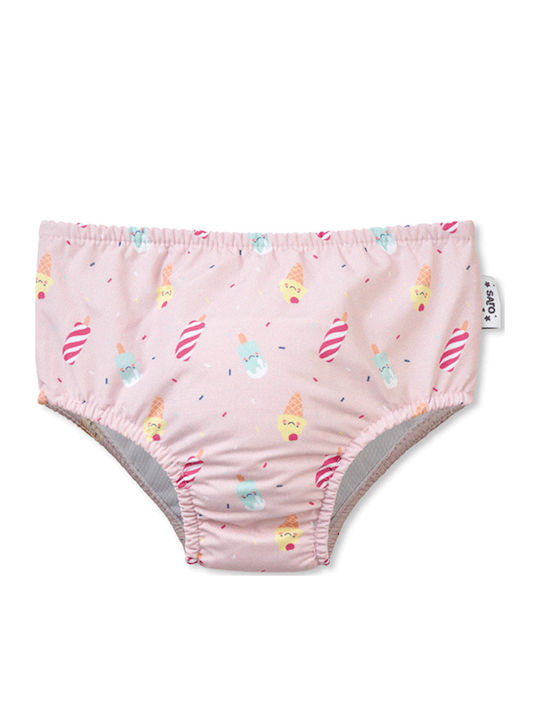 Saro Ice Creams Costum De Baie Pentru Copii Scutec De Înot Albastru Deschis