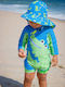 Zoocchini Îmbrăcăminte de Înot pentru Copii O singură bucată Costum de baie pentru copii Albastru