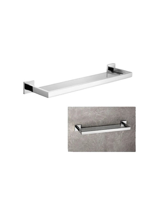 Wall Mounted Bathroom Shelf Metallic