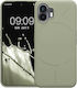 KWmobile Soft Flexible Rubber Umschlag Rückseite Silikon Grün (Nothing Phone 2)