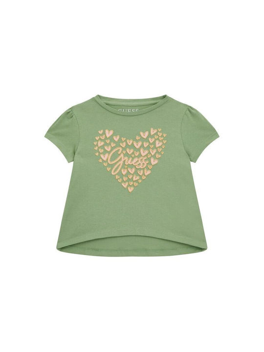 Guess Kids Blouse Short Sleeve Green