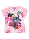 Disney Kids Blouse Short Sleeve Pink